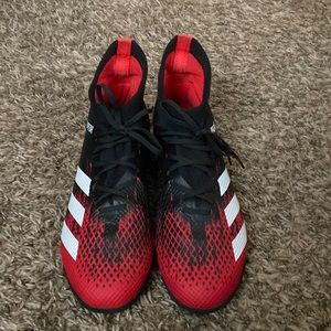 adidas Predator 20.3 Turf Black/Active Red, size 9.5